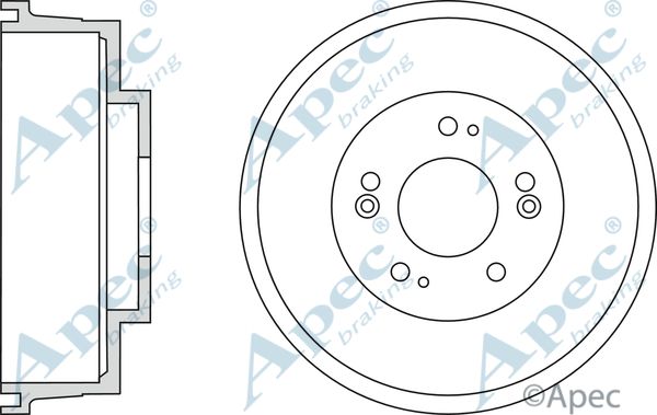 APEC BRAKING stabdžių būgnas DRM9943